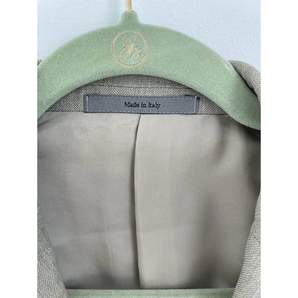 Vintage Ermenegildo‎ Zegna 3 Button Brown Jacket Size 44 100% Wool Made In Italy
